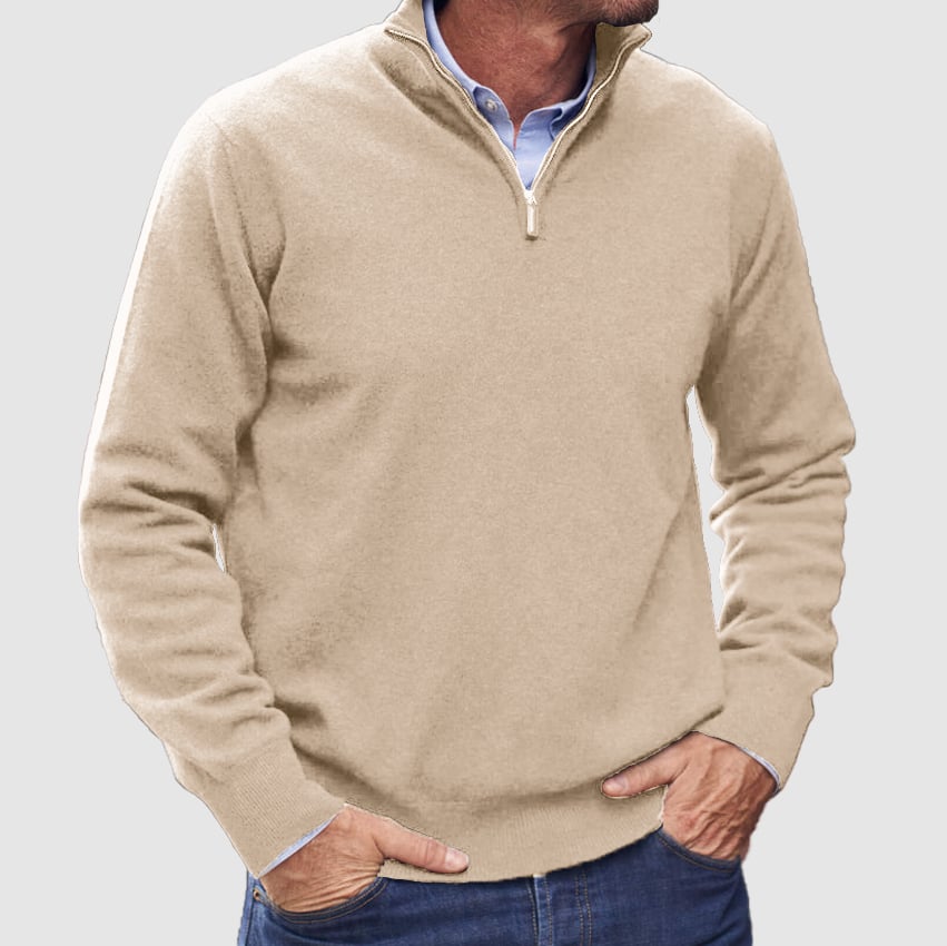 Men's Zipper Basic Sweater