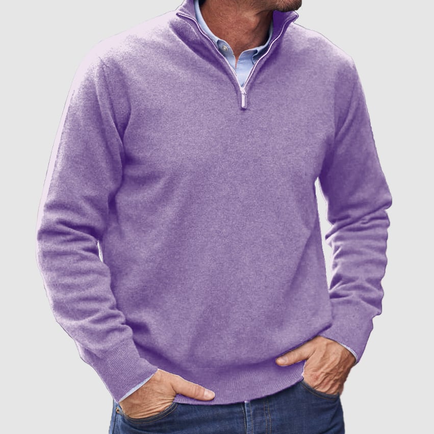 Men's  Zipper Basic Sweater