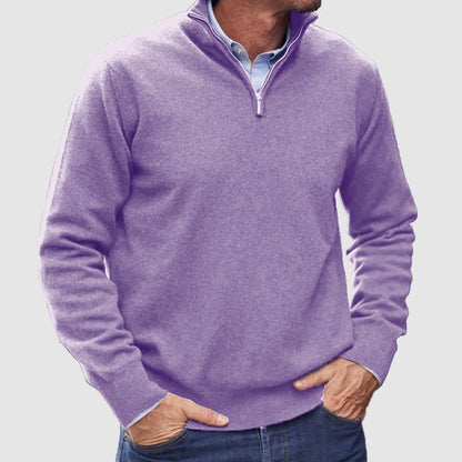 Men's  Zipper Basic Sweater