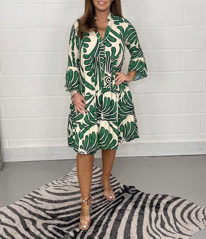 Printed Swing Dress