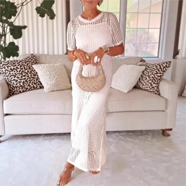 Crochet Dress Set / Including a dress and a crocheted lace top​​
